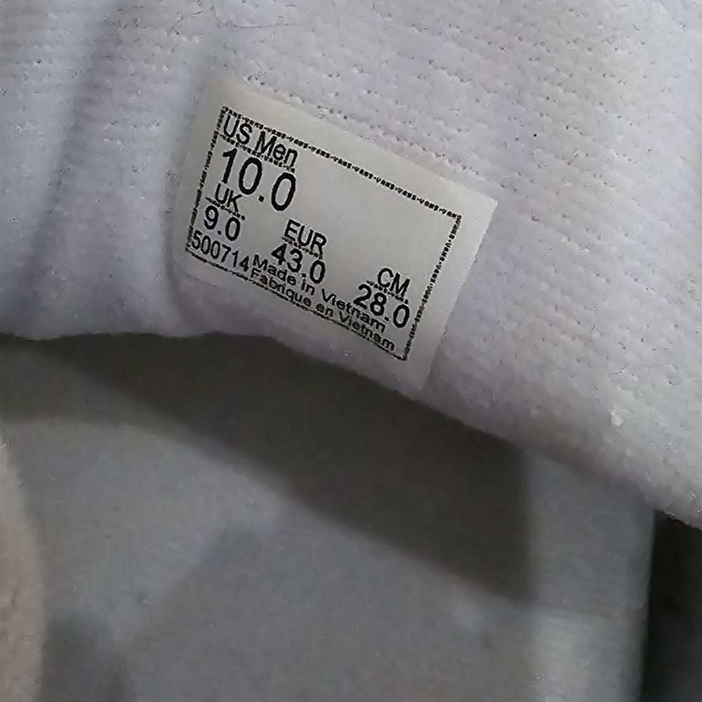 VANS White leather skate shoe tennis shoe  men's size 10 - Picture 6 of 6